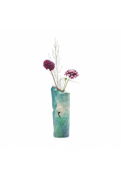 Paper Vase Cover Peacock (small)