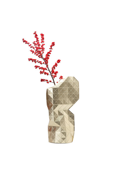 Paper Vase Cover Gold