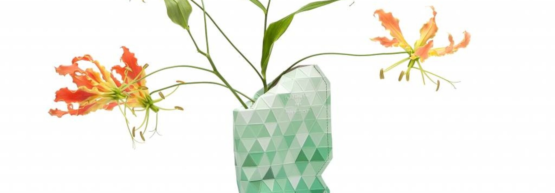 Paper Vase Cover Green Gradient (small)