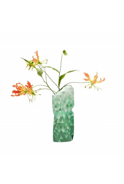 Paper Vase Cover Green Gradient (small)