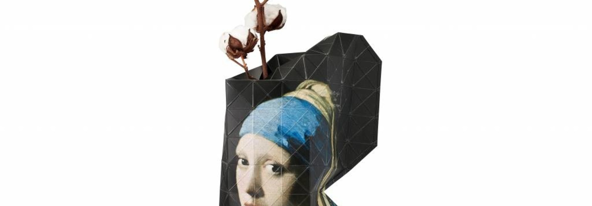 Paper Vase Cover Girl with a Pearl Earring