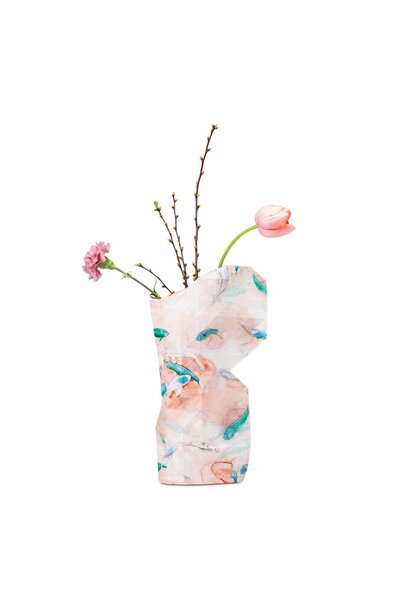 Paper Vase Cover Pink Fish