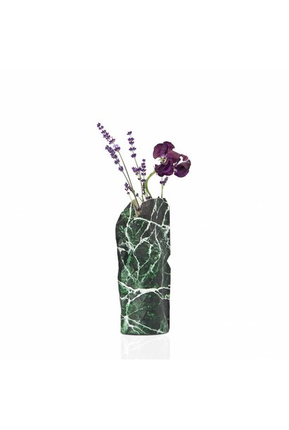 Paper Vase Cover Marble Green (small)