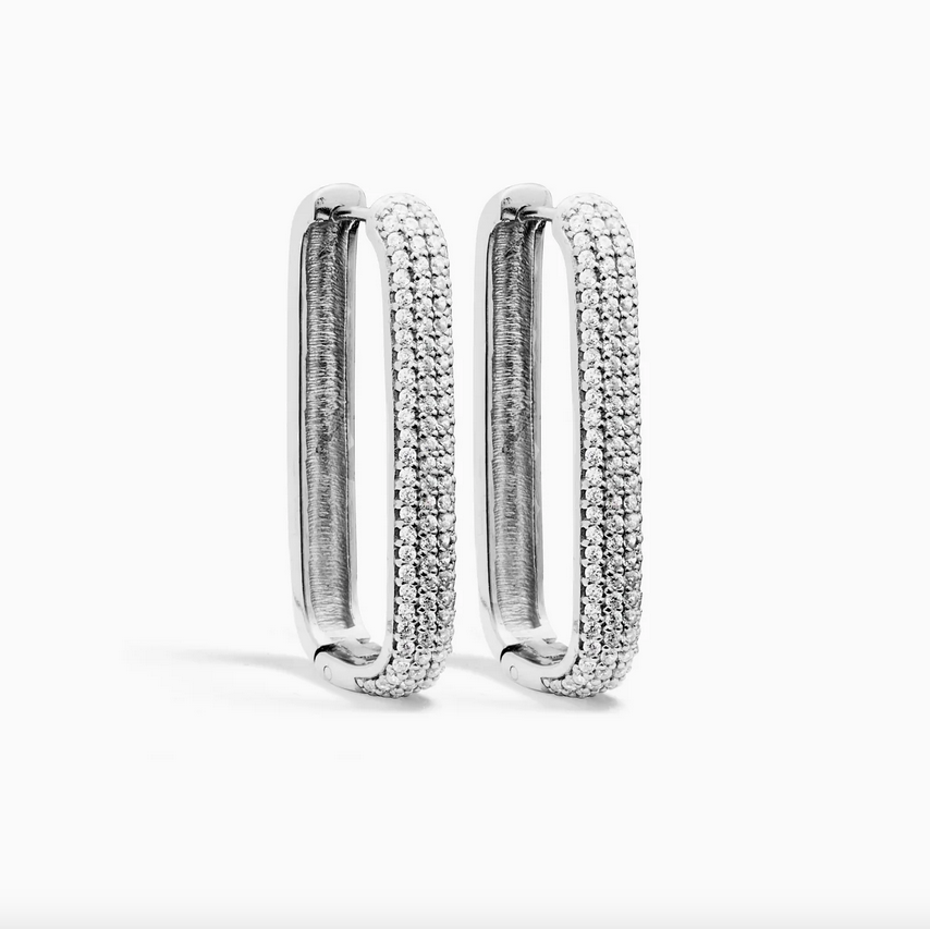 Nilu Large Icon Pavé Hoops