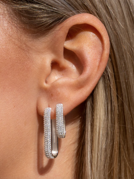 Nilu Large Icon Pavé Hoops