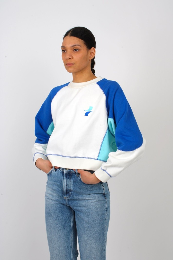 Dolly Sports Colourblock Cropped Sweater