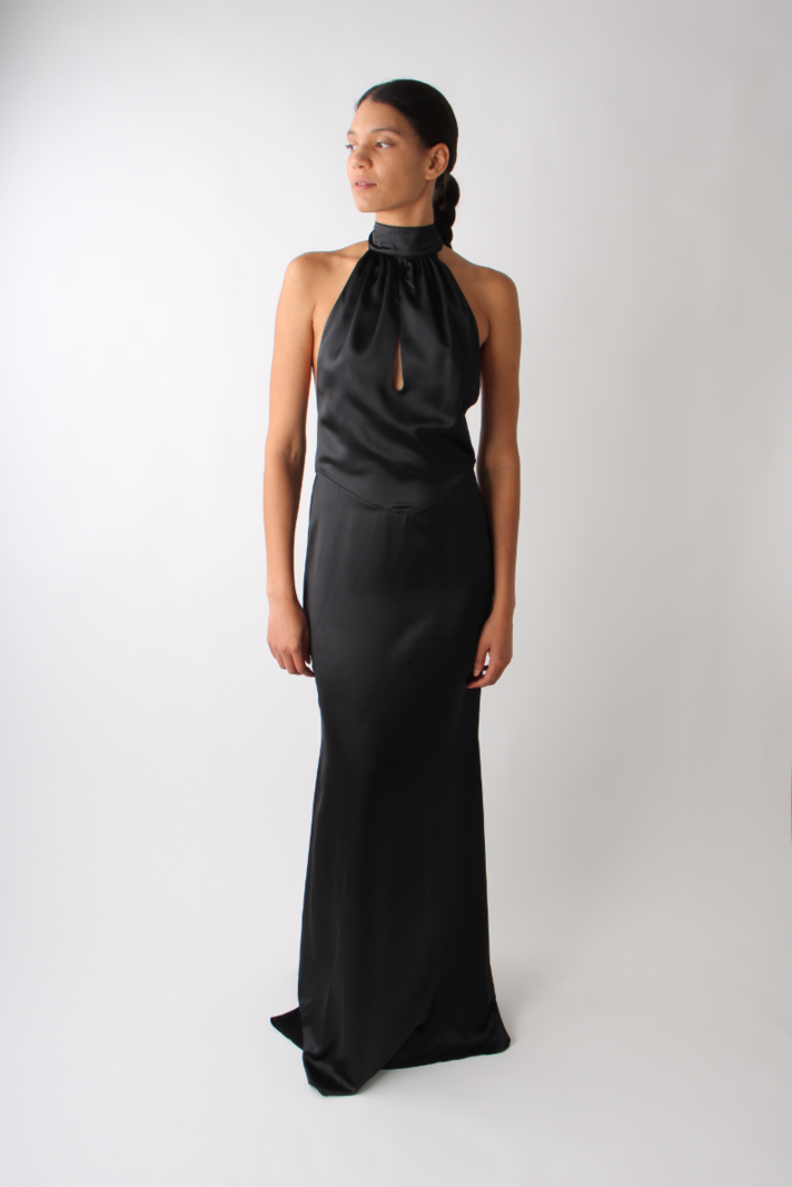 Rotate Rotate Drapy Twisted Maxi Dress