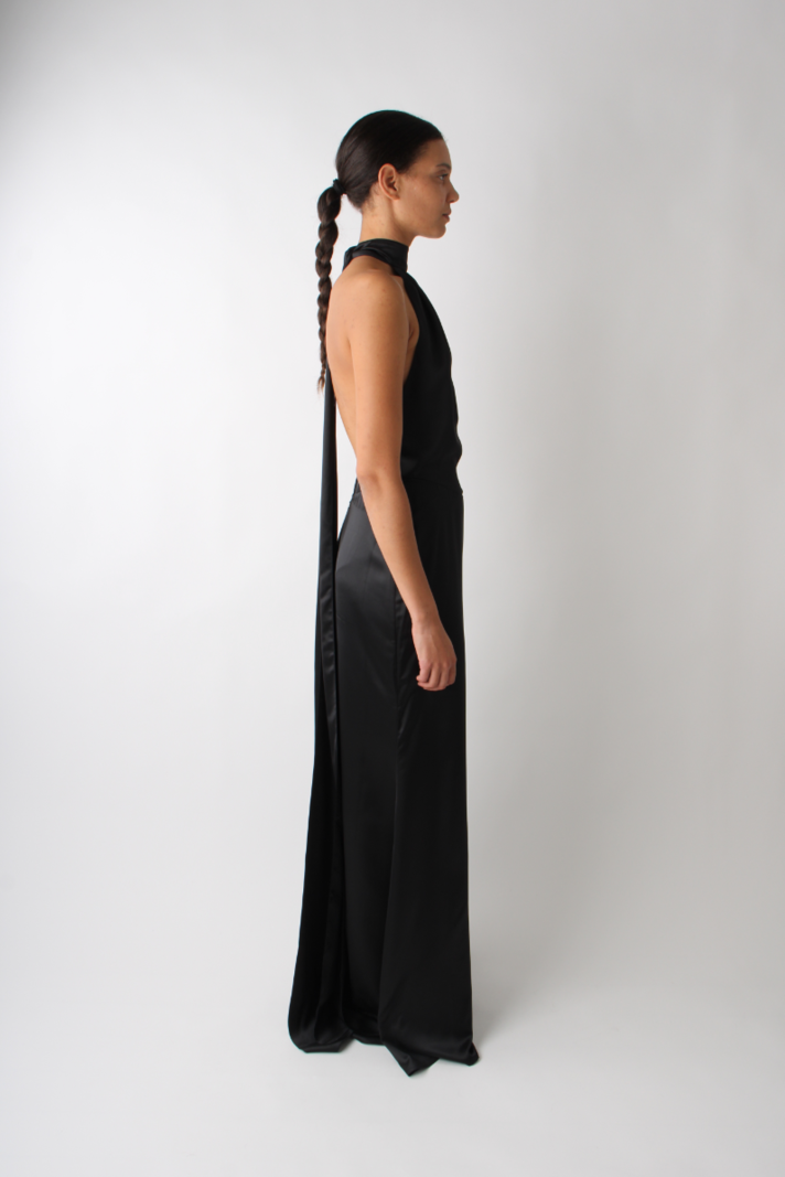 Rotate Rotate Drapy Twisted Maxi Dress