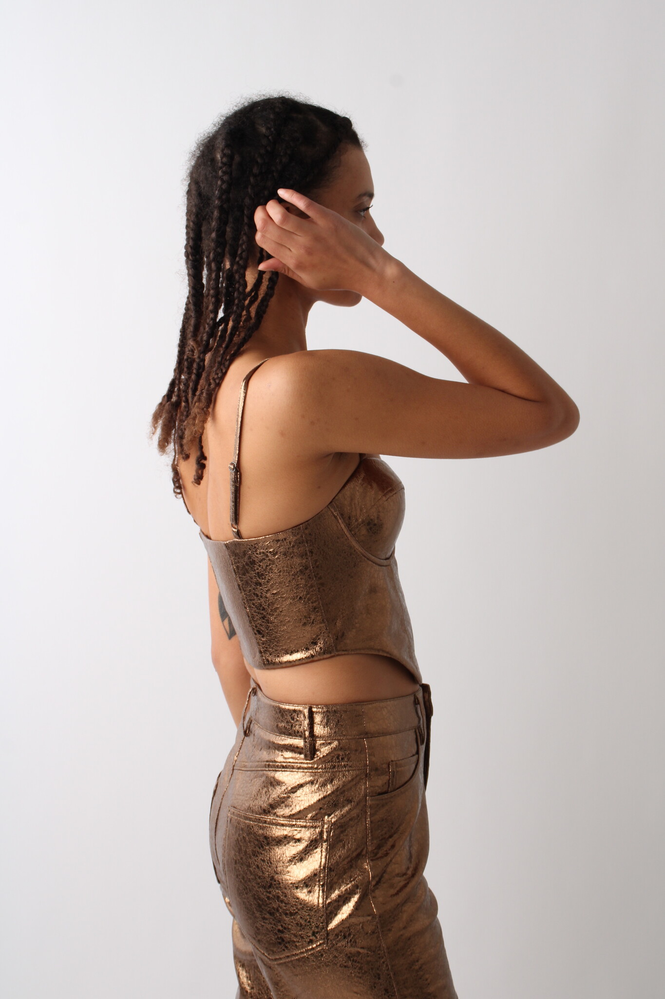 Rotate Textured Corset Top