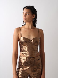 Rotate Textured Corset Top