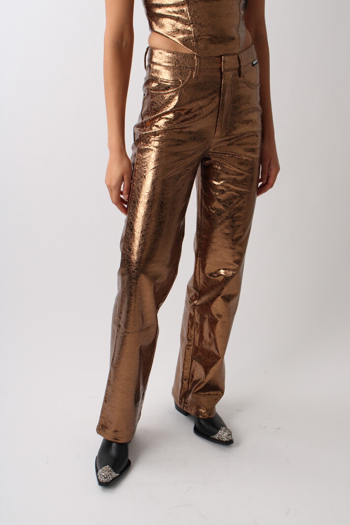 Rotate Textured High Waist Broek