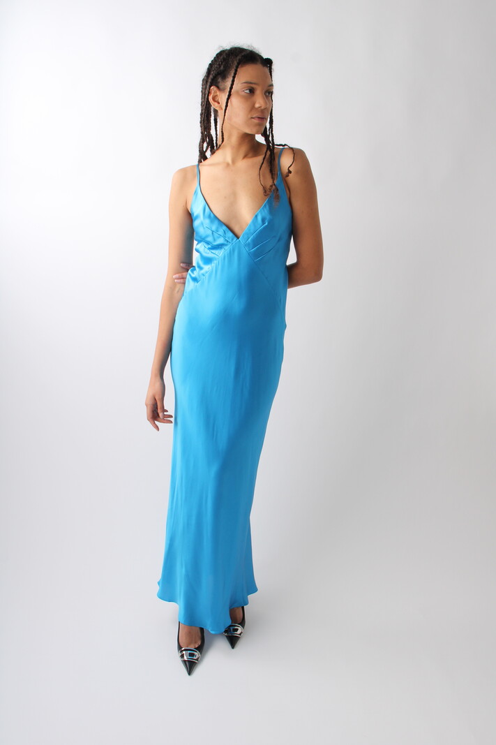 Shona Joy Ciel Silk Plunged Slip Jurk