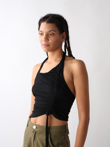 Esthe Halter Neck Ribbon Top