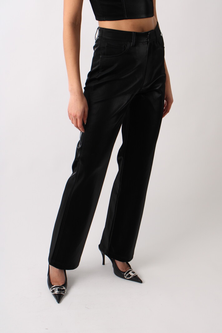 Rotate Coated High Waist Trousers