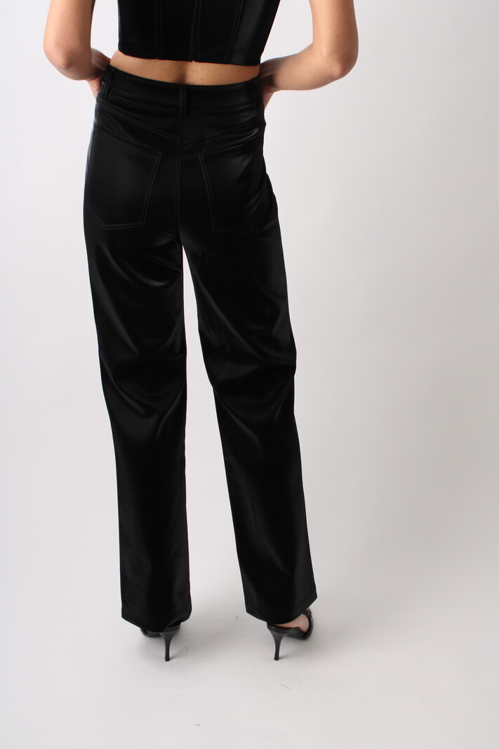 Rotate Coated High Waist Trousers