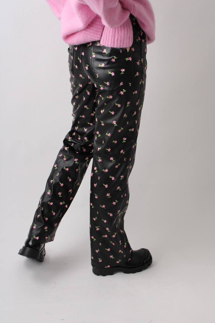 Rotate Printed Straight Trousers