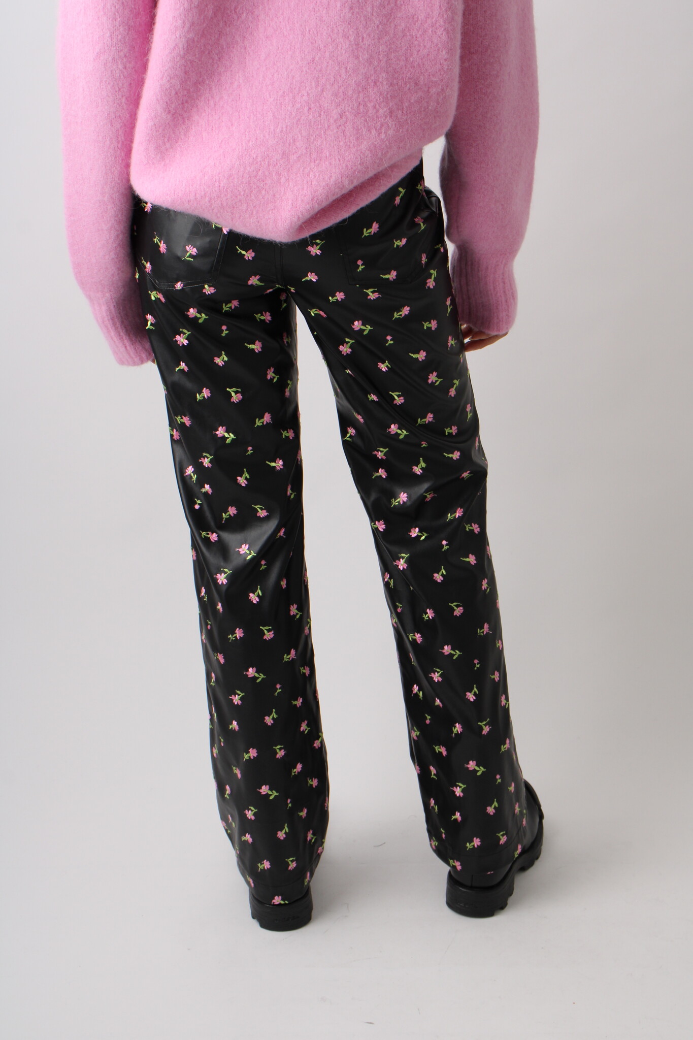 Rotate Printed Straight Trousers