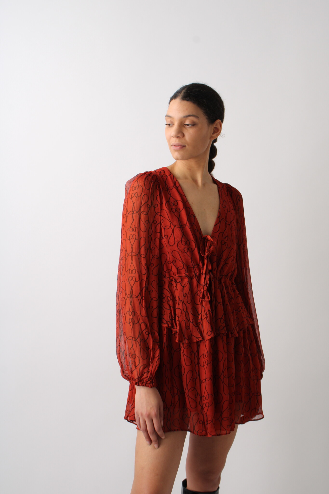 Shona Joy Lace Front Mini Jurk