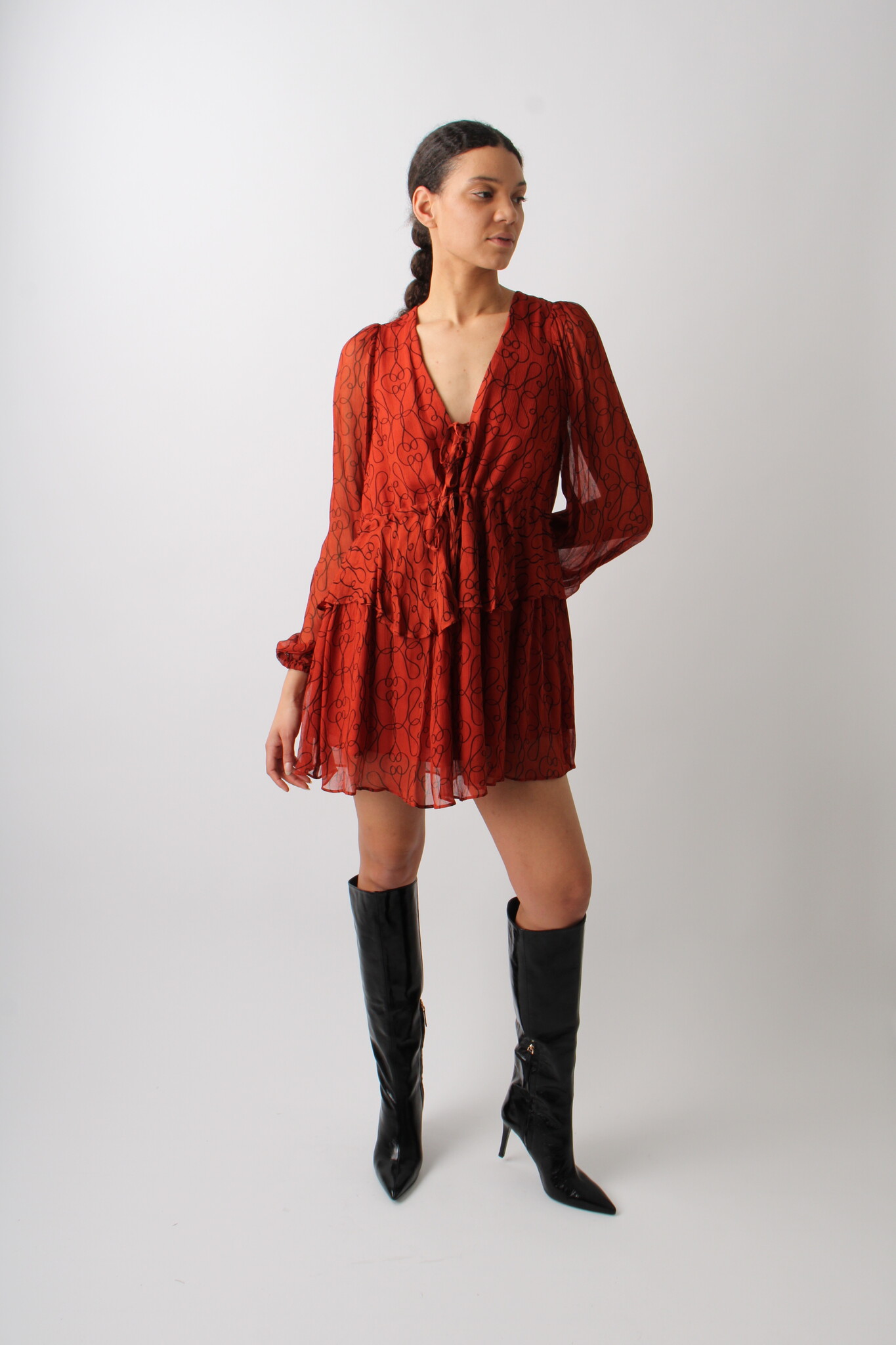 Shona Joy Lace Front Mini Jurk