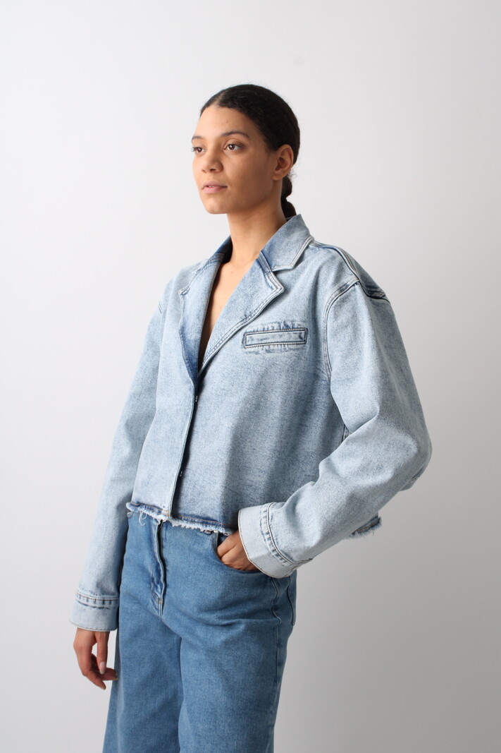 Remain Cropped Denim Jacket