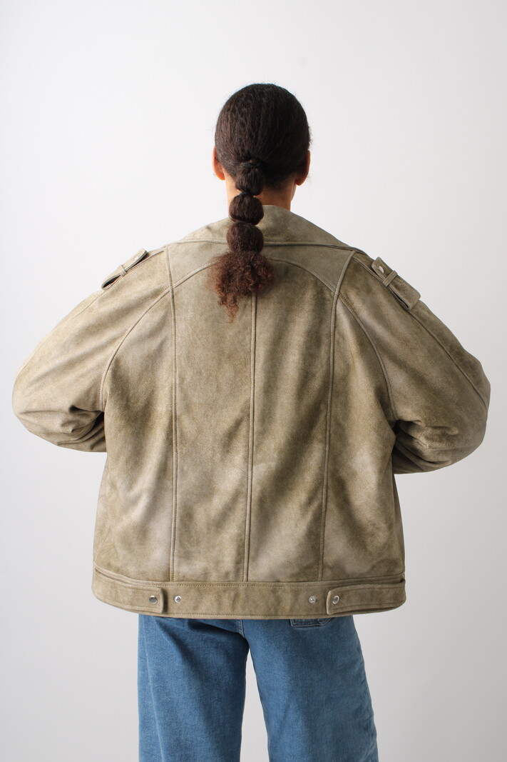 Remain Oversized Leather Jacket