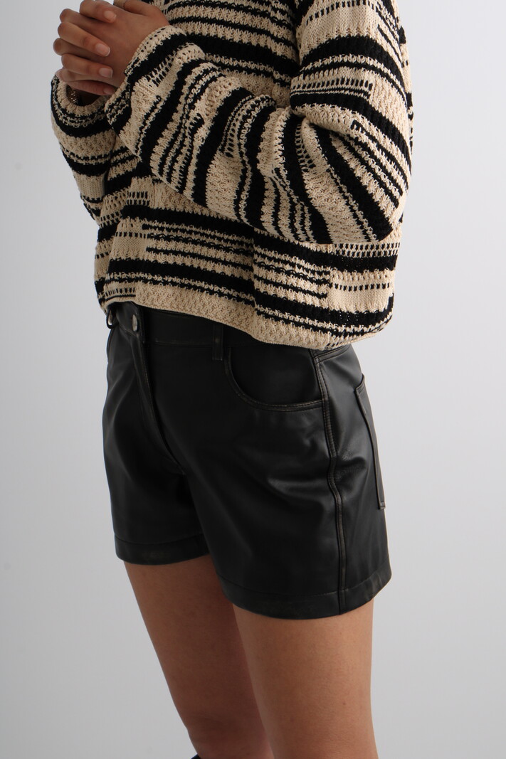 2ndday Erie Heritage Leather Shorts