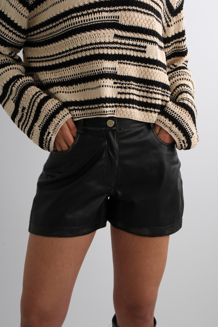 2ndday Erie Heritage Leather Shorts