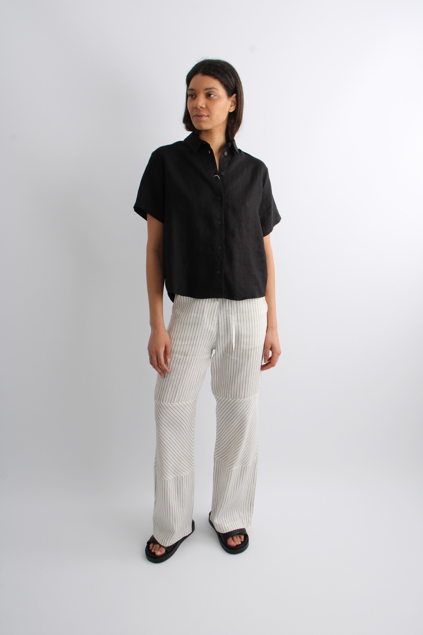 DAY Culkin Cozy Linen Stripe Pants