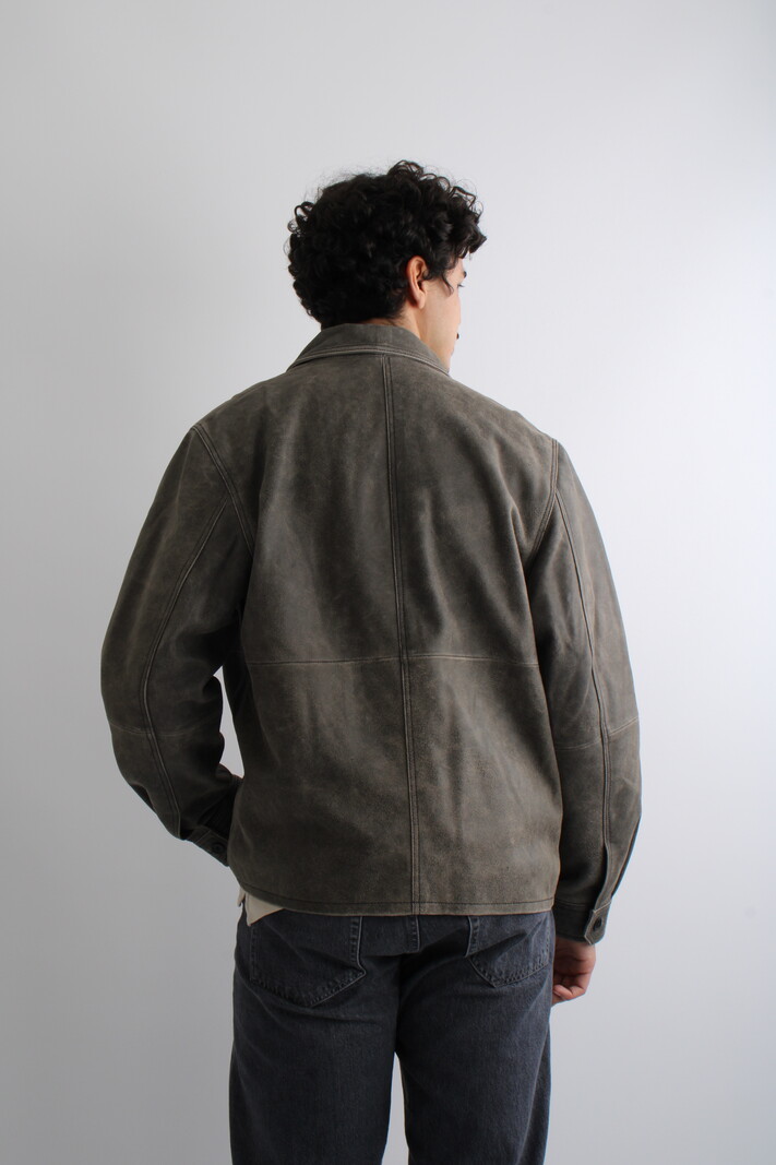 Samsoe Samsoe Men Satom Leather Jacket