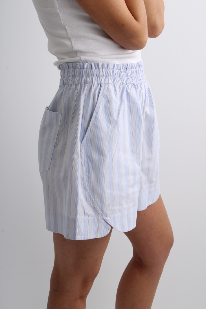 Remain Striped Wide Shorts