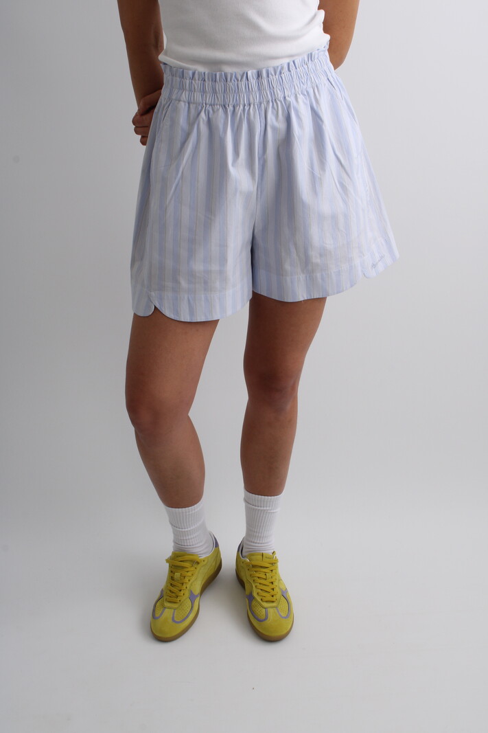 Remain Striped Wide Shorts