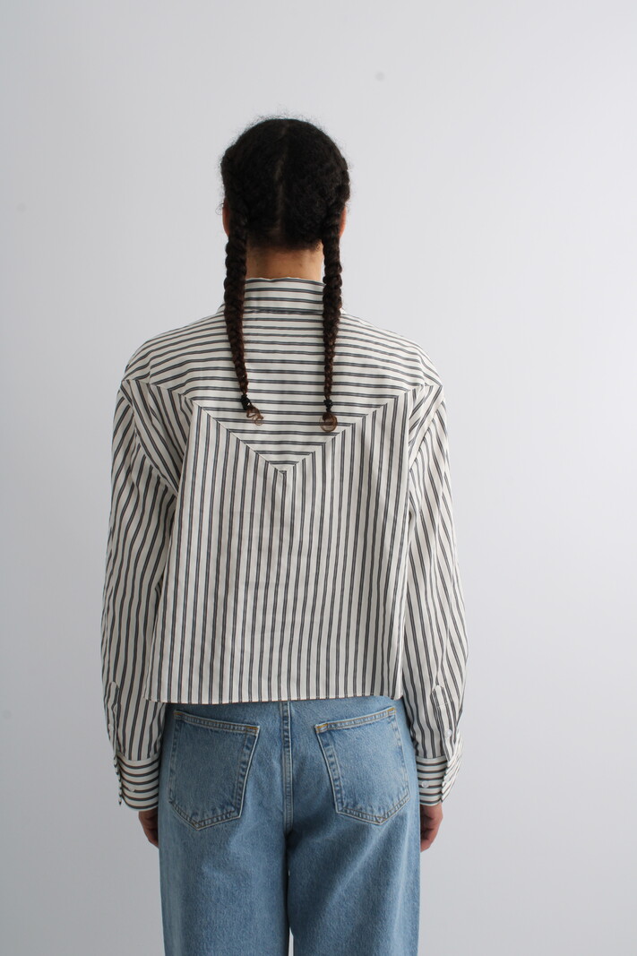 Remain Striped Cutline Shirt