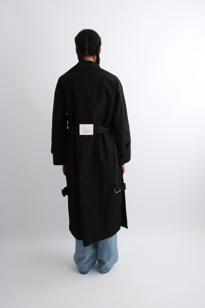 Isabelle Blanche Nero Trench Coat