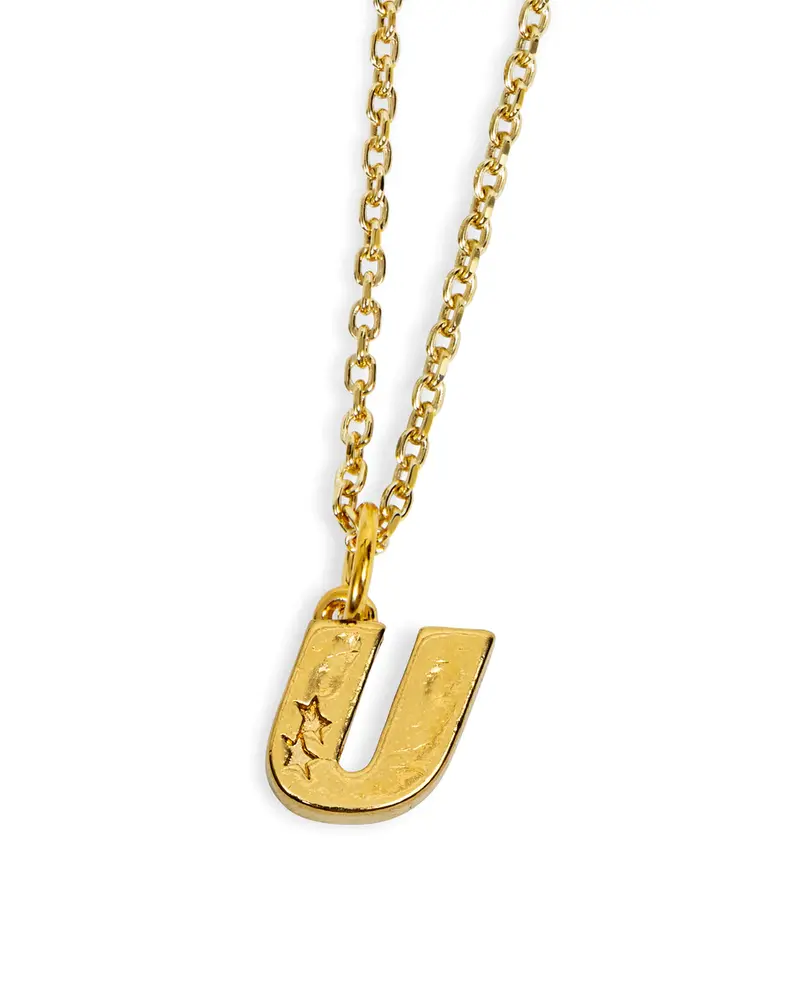 TwoJeys Letter U Necklace