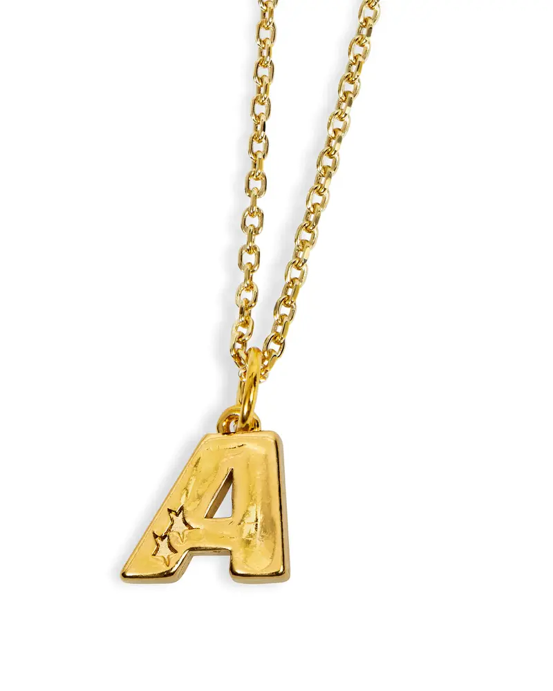 TwoJeys Letter A Necklace