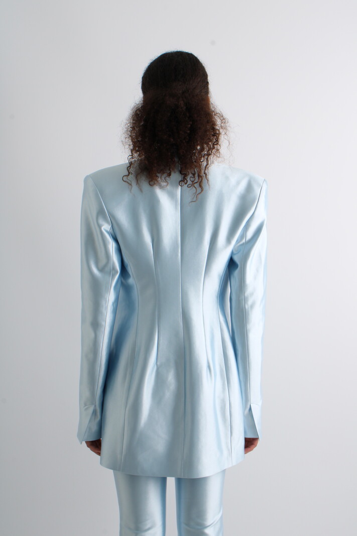 Rotate Shiny Suiting Blazer Dress