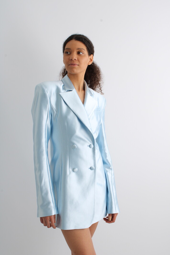 Rotate Shiny Suiting Blazer Dress