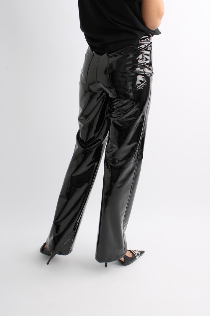 Rotate Shiny Straight Trousers