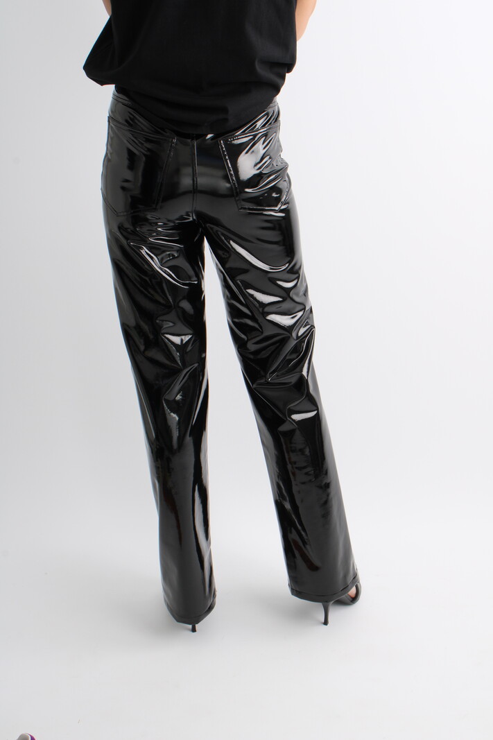 Rotate Shiny Straight Trousers