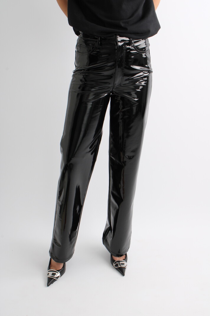 Rotate Shiny Straight Trousers