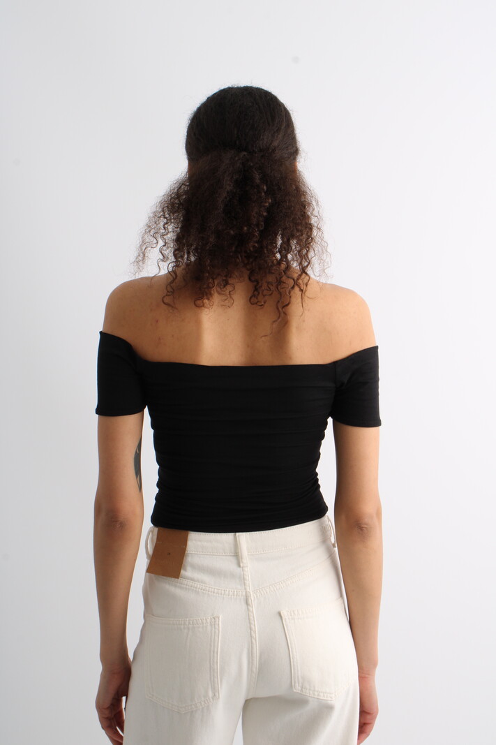 Rotate Logo Off-Shoulder Top