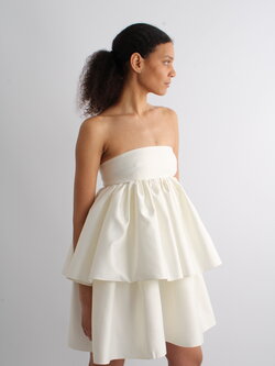 Rotate Soft Twill Ruffled Dress