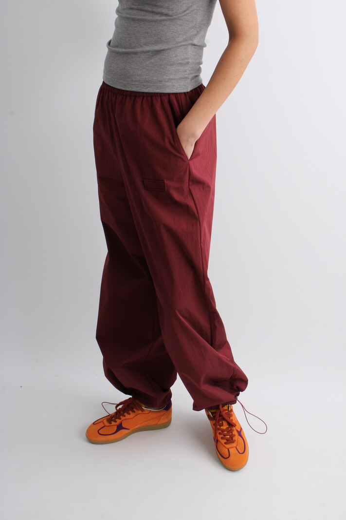 Rotate Straight Nylon Trousers