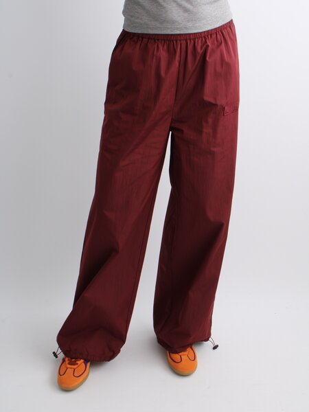 Rotate Straight Nylon Trousers