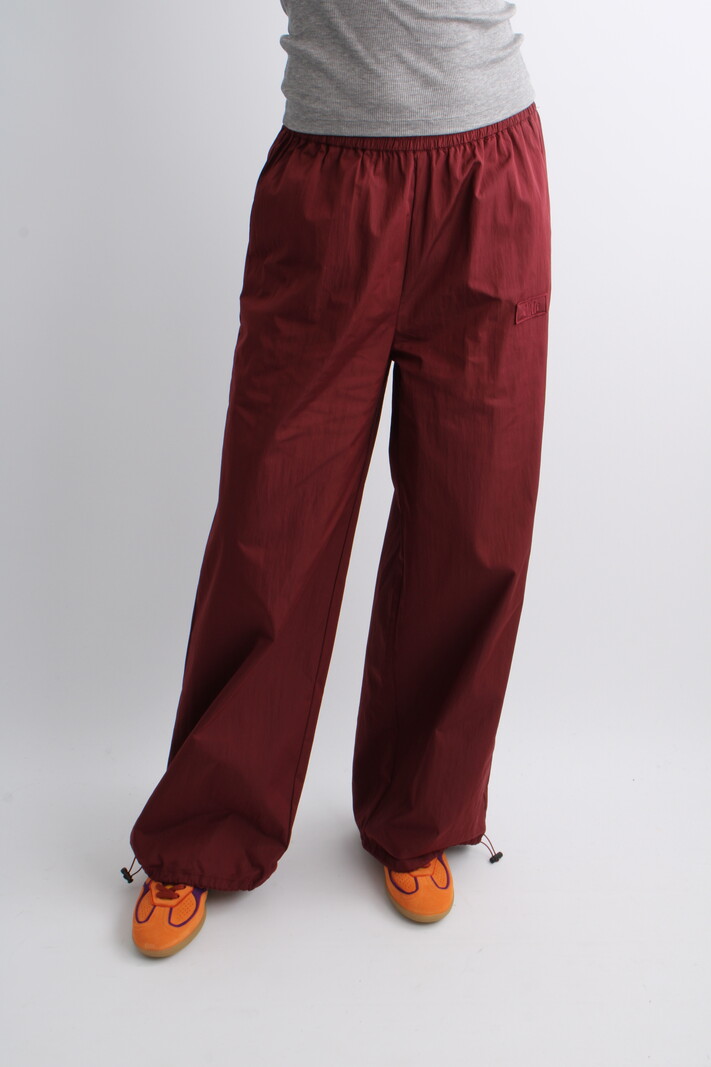 Rotate Straight Nylon Trousers