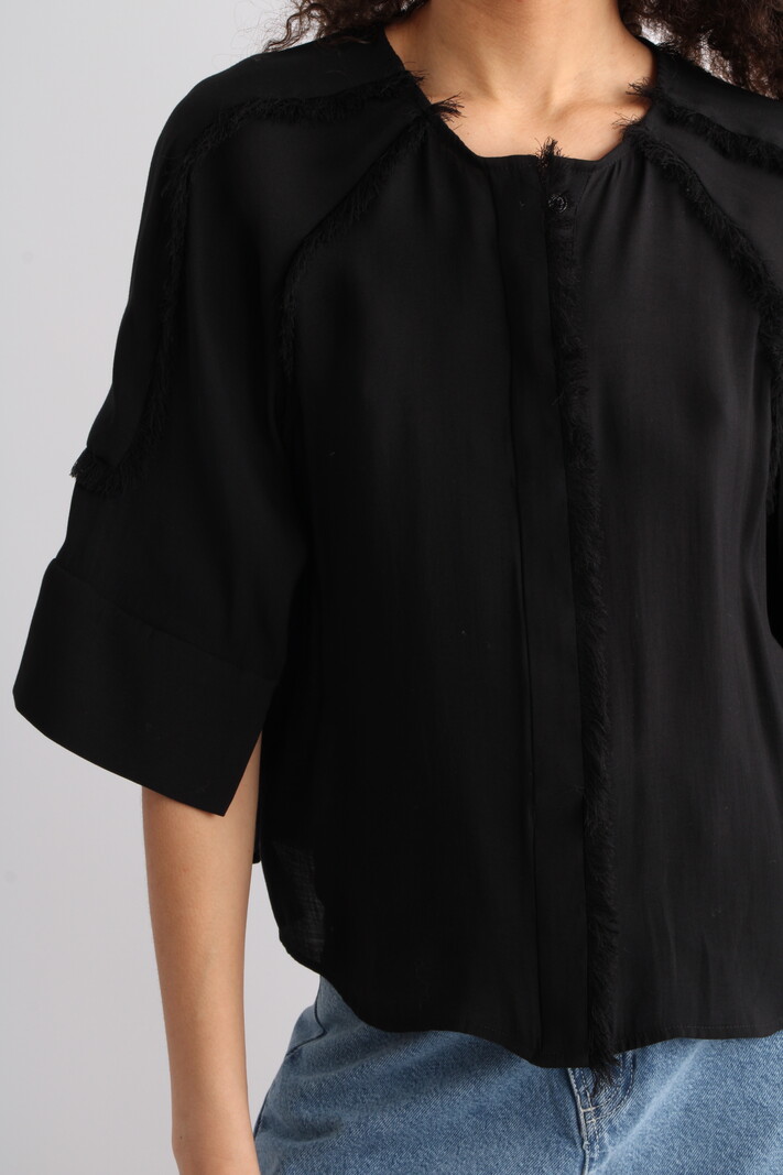 DAY Kylie Sheer Fringes Blouse