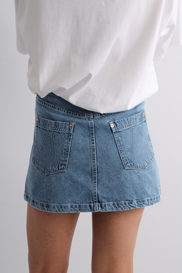 Alohas Boston Denim Skirt