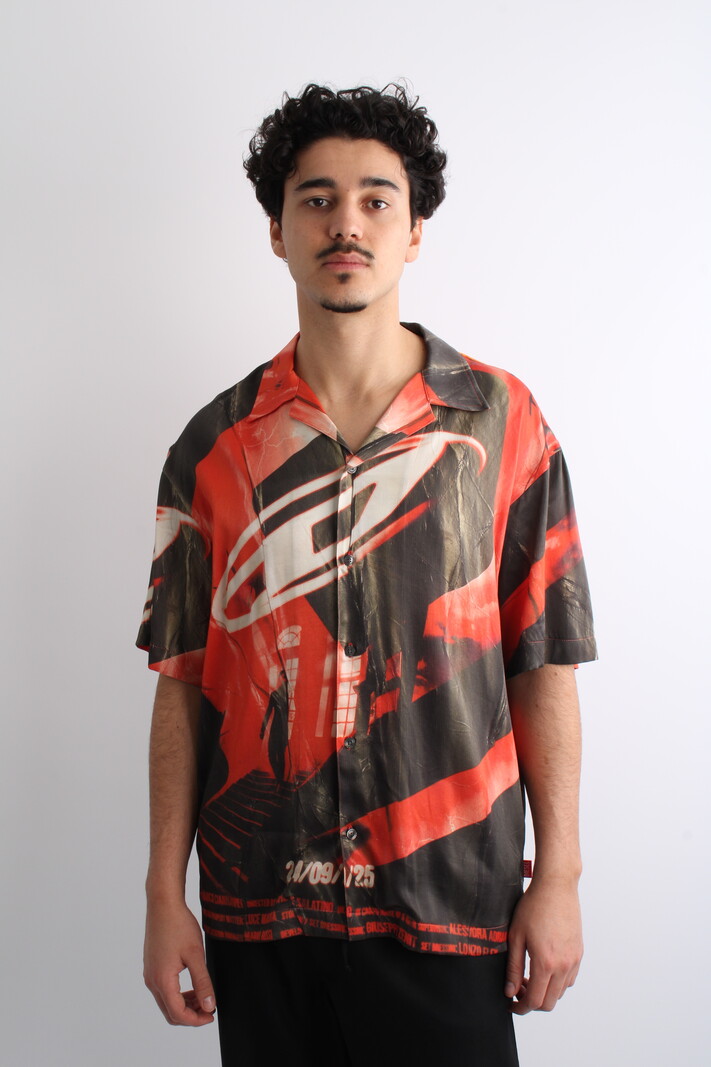 DIESEL RUNWAY S-HOCKNEY-POSTER Shirt