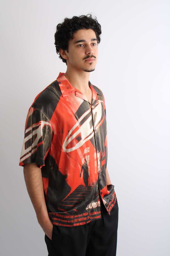 DIESEL RUNWAY S-HOCKNEY-POSTER Shirt