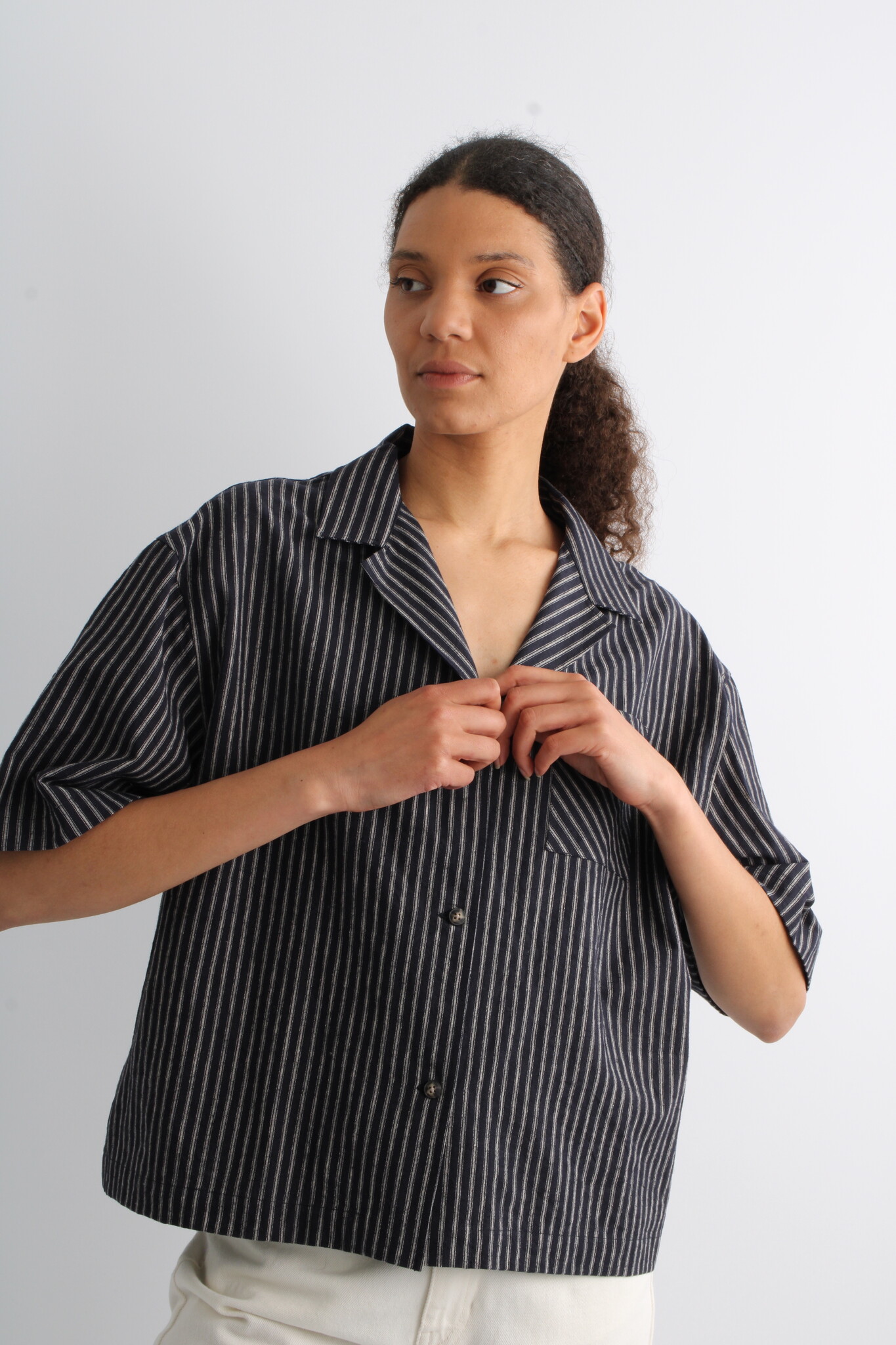 Arnie Says Luna Striped  Shirt